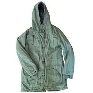 Fat Face Sage Green Hooded Jacket